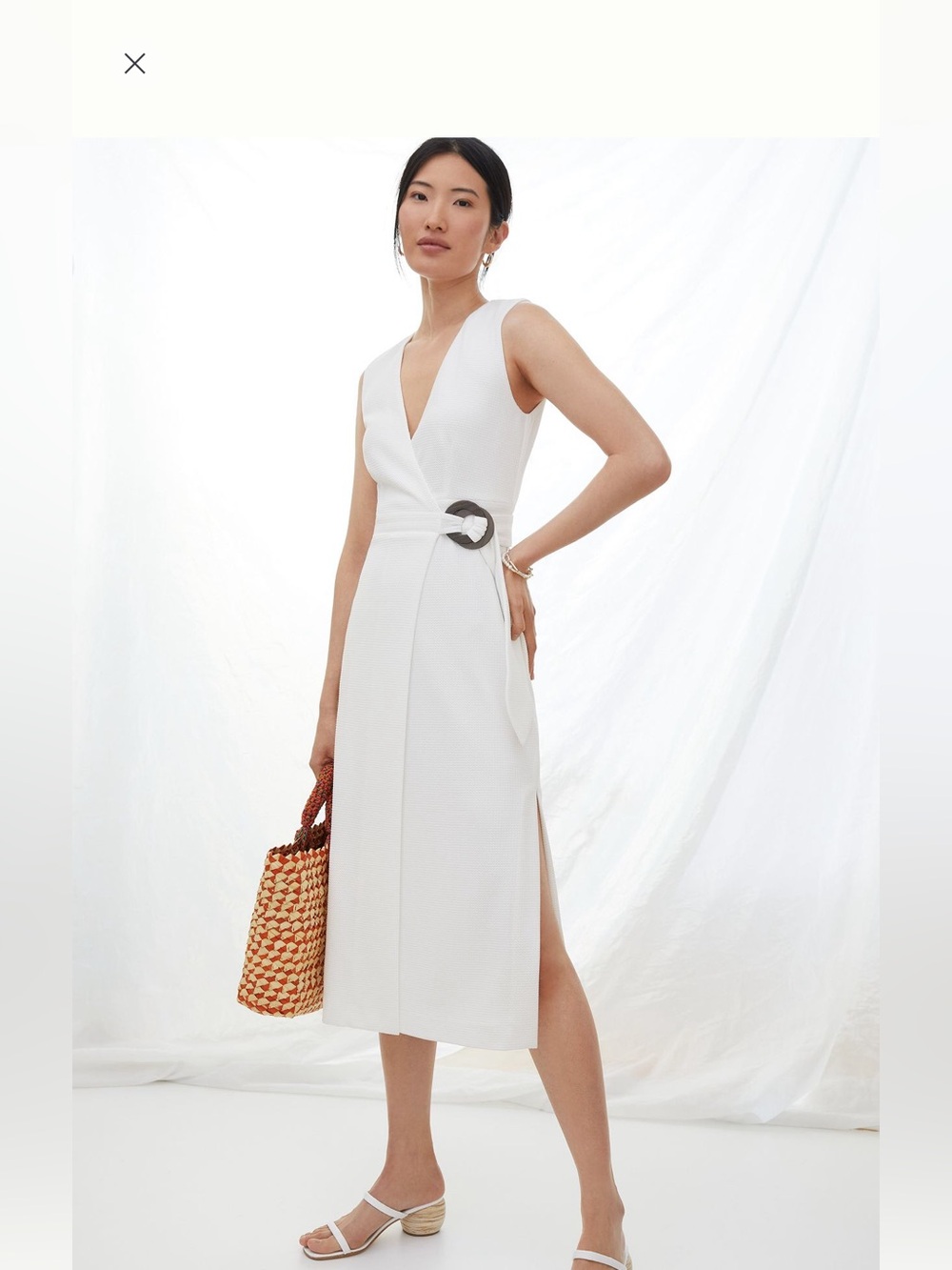 HUTCH from Anthropologie Waffle Knit Wrap Dress Small